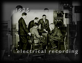 1925: Electrical
Recording.